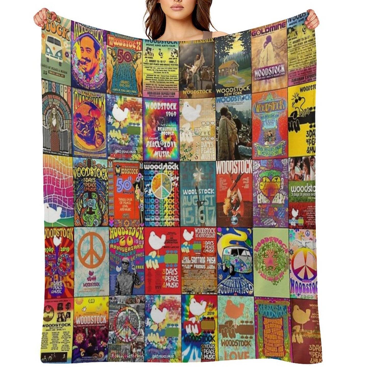 Woodstock Machine-washable Throw Blanket