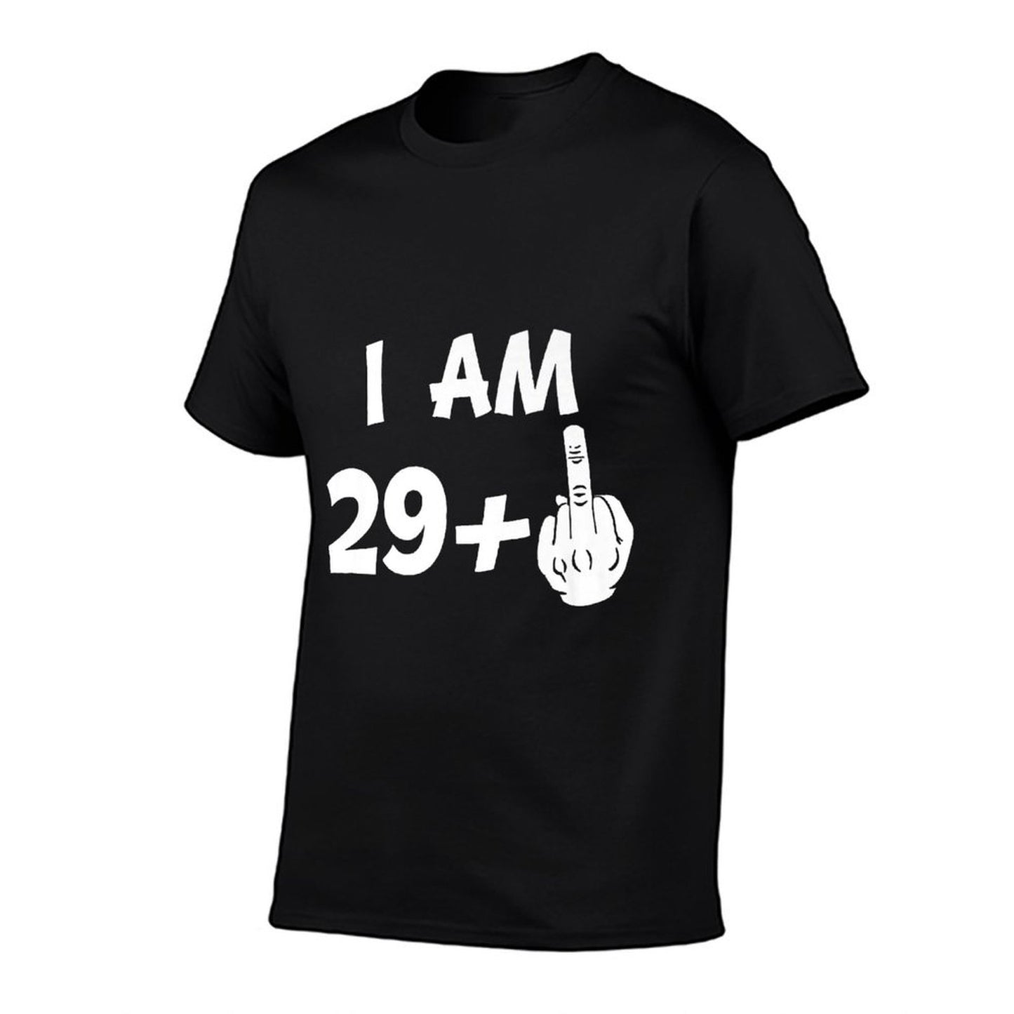 I Am 29 Plus Middle Finger Funny 30th Birthday Rolled Sleeves T-Shirt