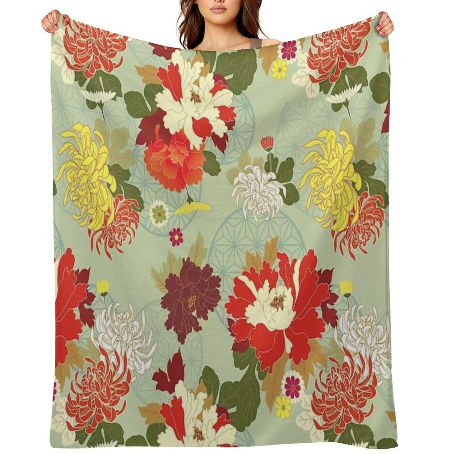 Peony 2 Premium Throw Blanket