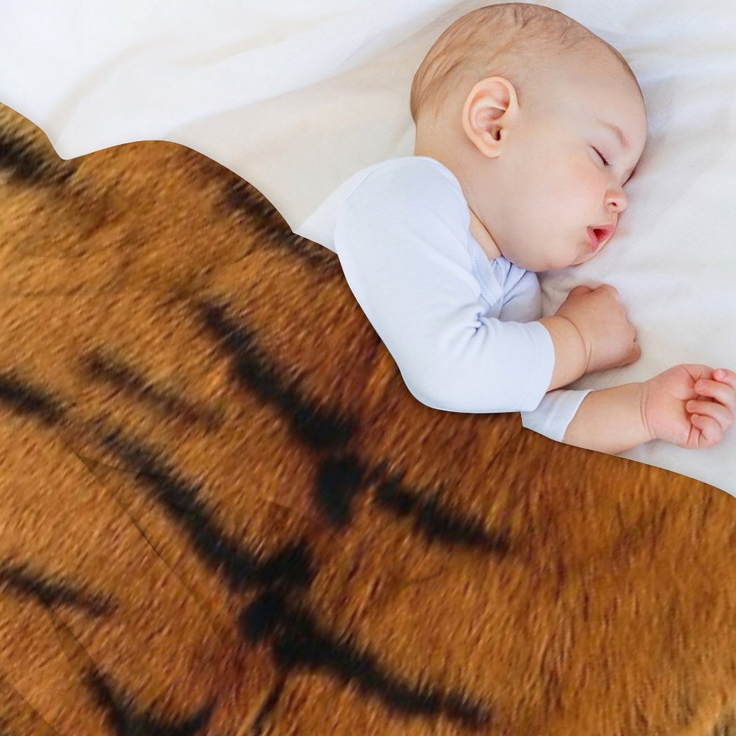 Tiger Pattern Easy Care Throw Blanket