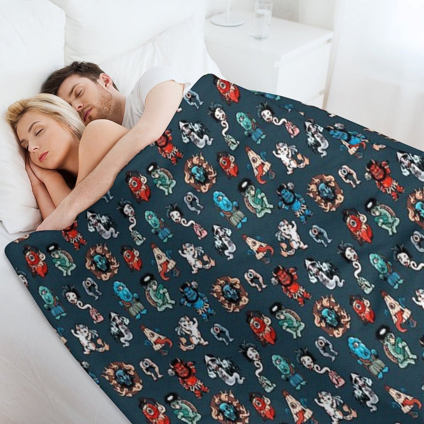 Yokai Travel-friendly Throw Blanket