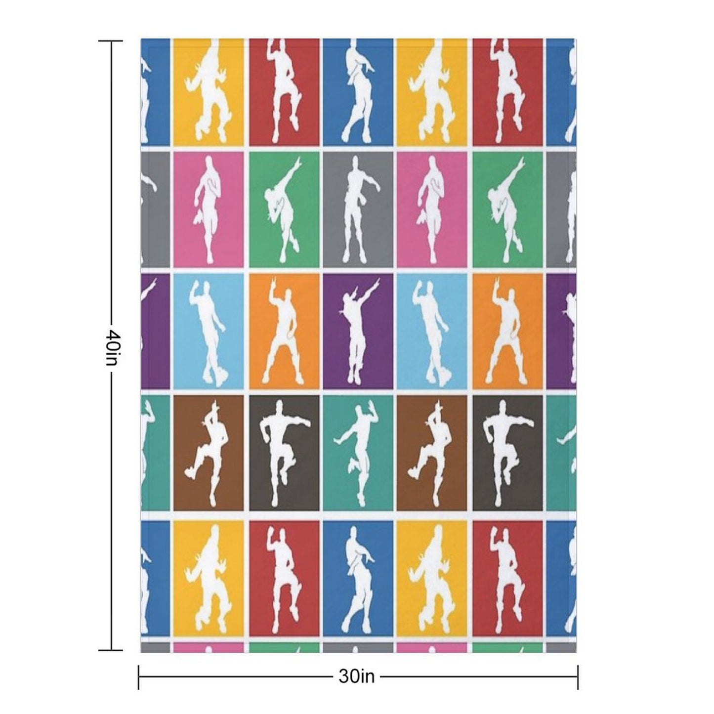 Battle Royale Victory Dance Rainbow Lattice Funny Gift-ready Throw Blanket