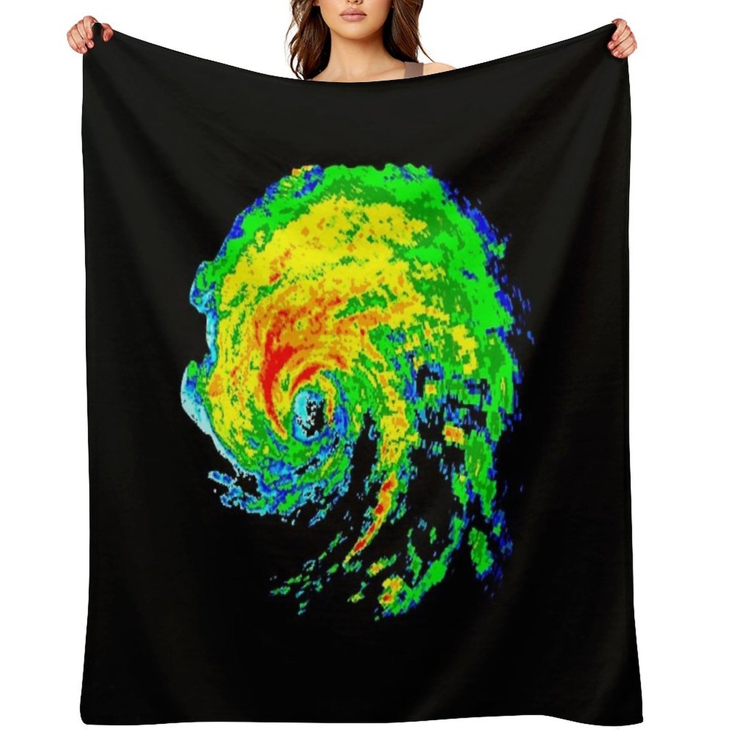 Meteorologist Storm Hunter Meteorology Student Weather Radar Image Travel-friendly Throw Blanket