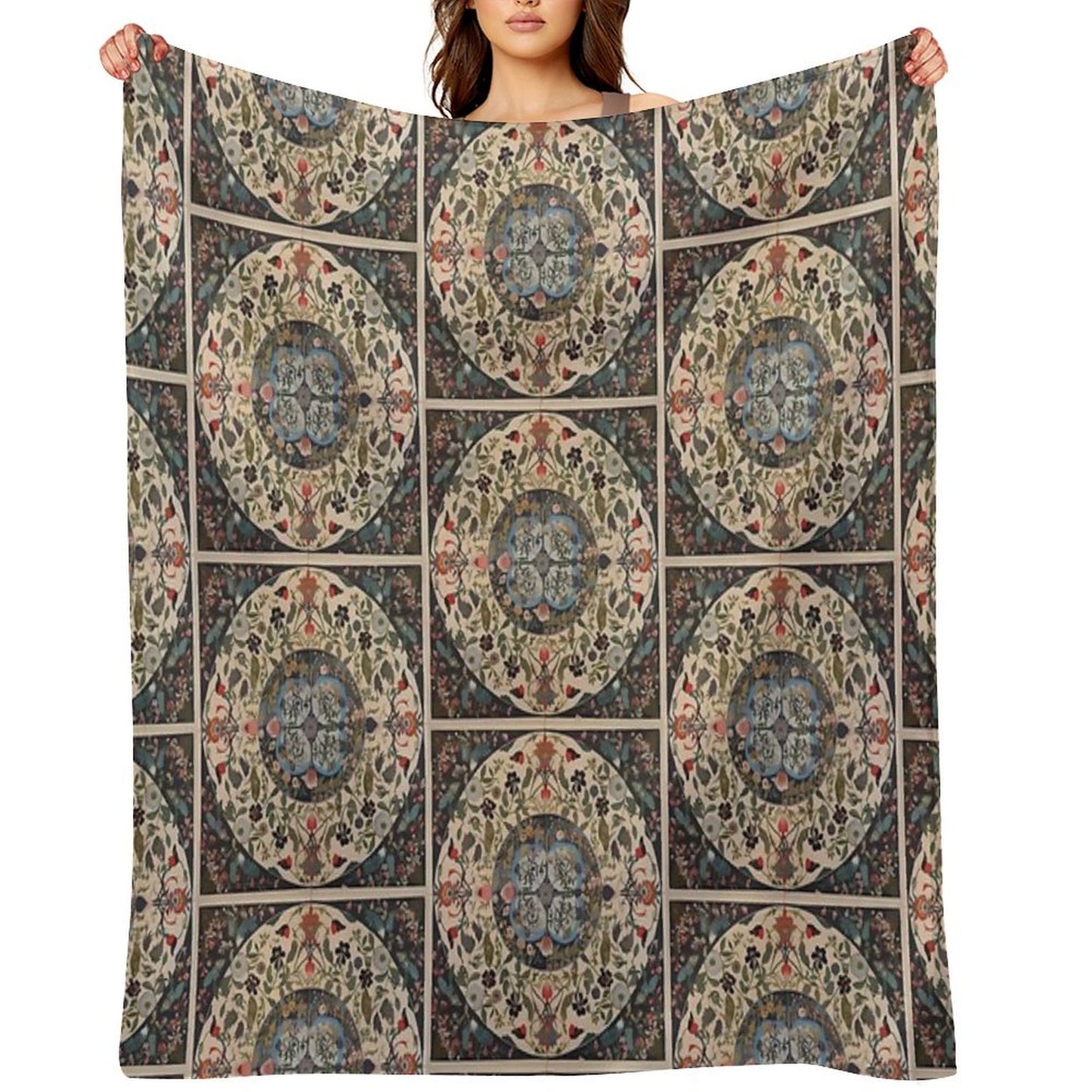 Vintage Art And Craft Styles Gift-ready Throw Blanket