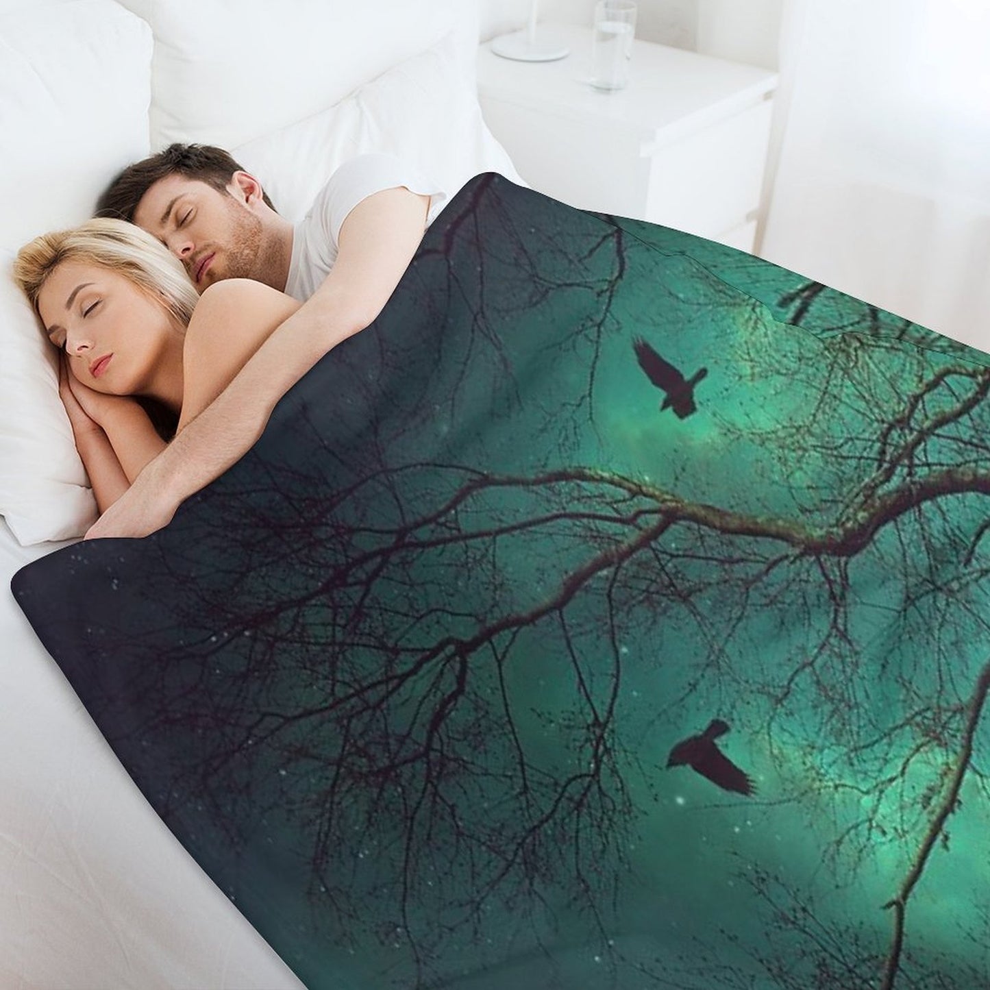 Where Dusk Meets Dawn II Wrinkle-free Throw Blanket