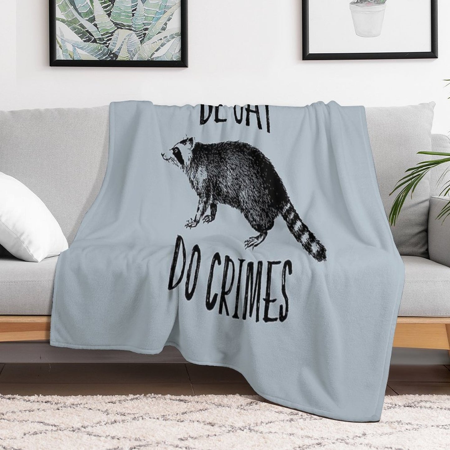 Be Gay, Do Crimes Shrink-resistant Throw Blanket