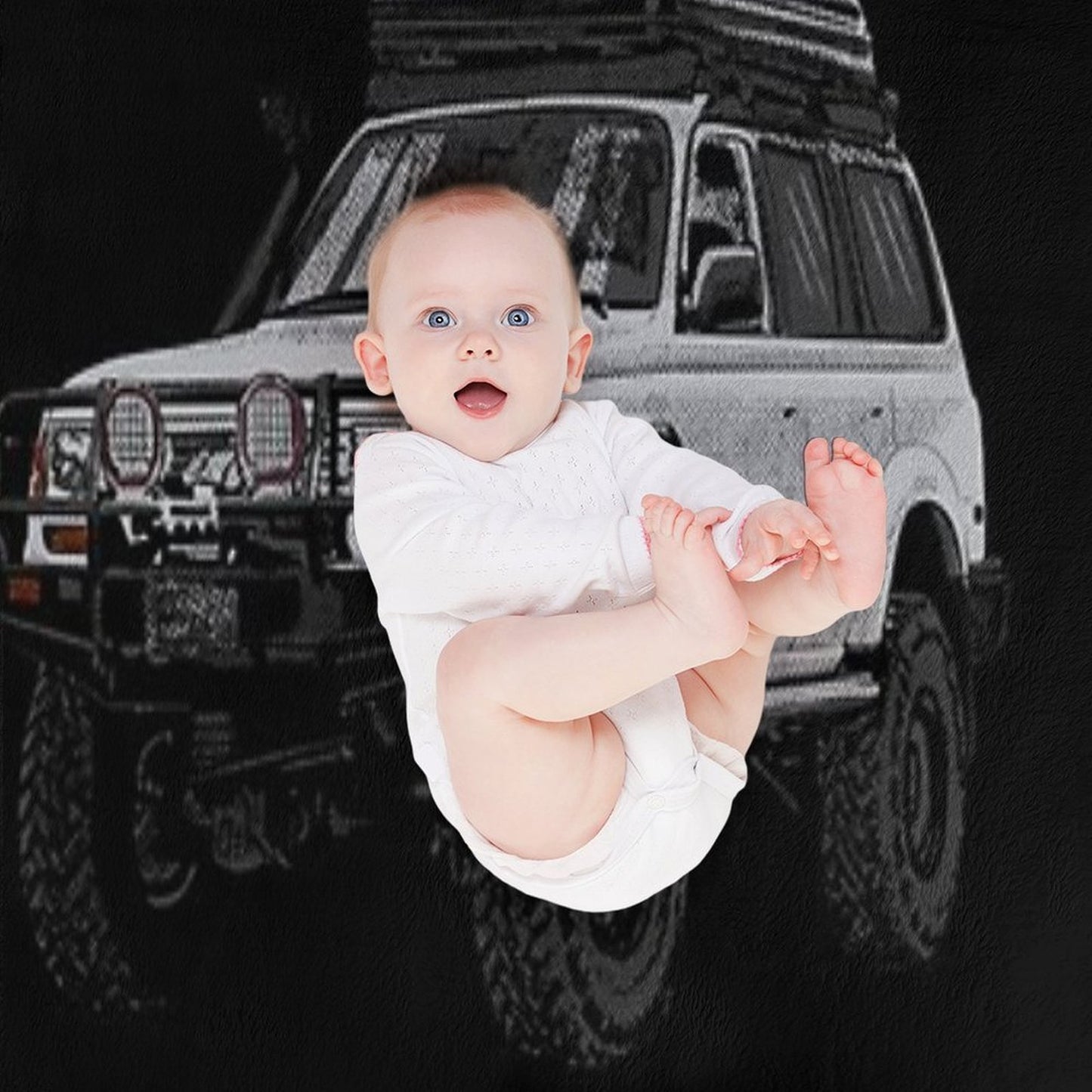 Landcruiser T-ShirtLc80 Yota Quick-dry Throw Blanket