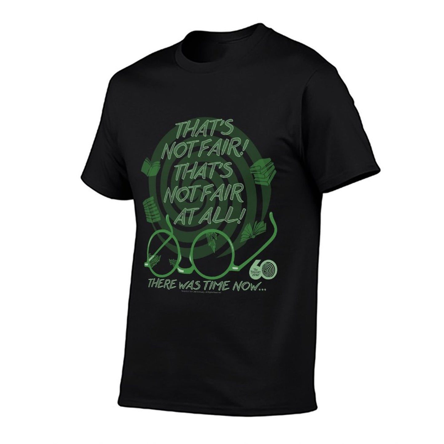 The Twilight Zone 60th Anniversary There Was Time Now Text Slim-fit Cut T-Shirt