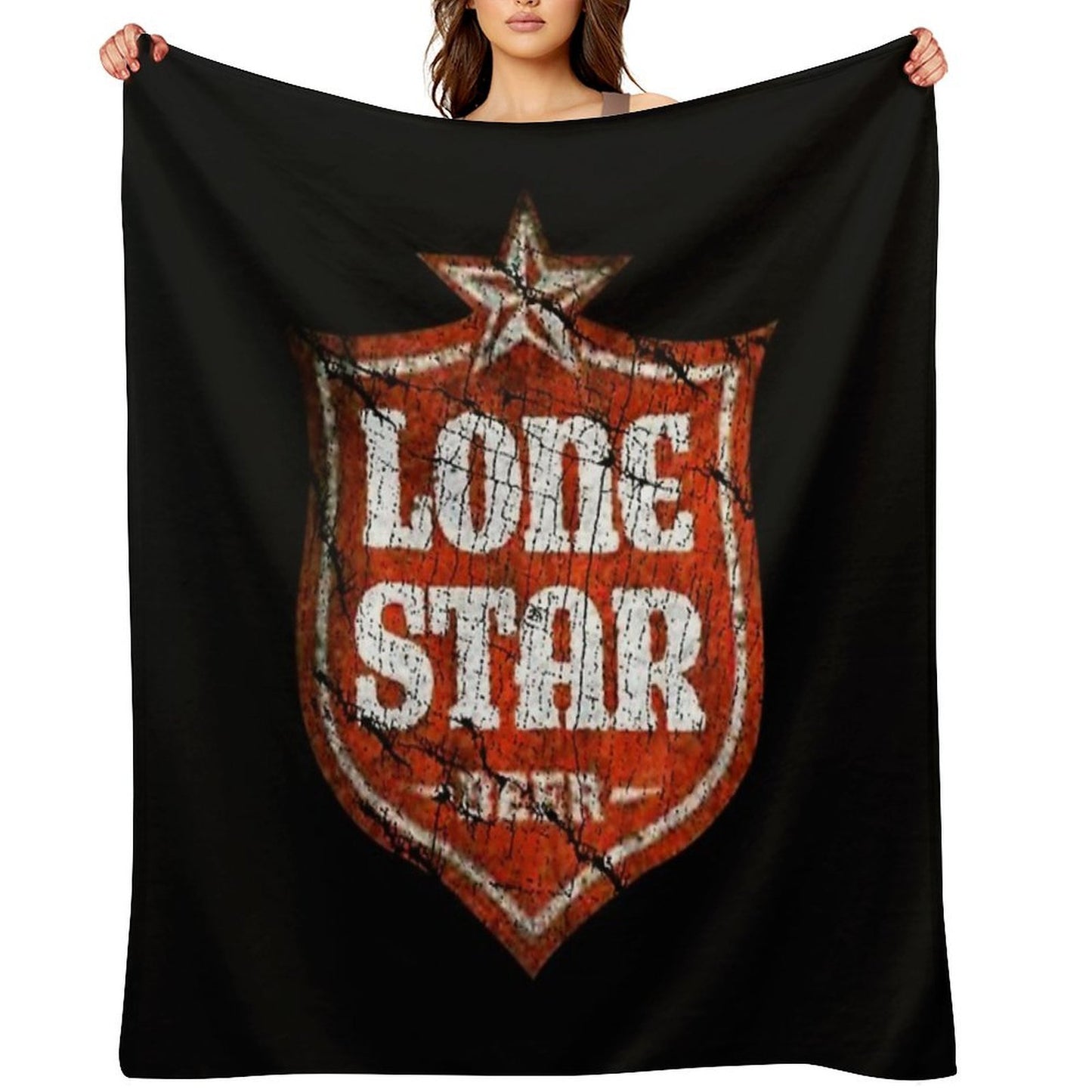 Vintage 1884 Beers Star Anti-pilling Throw Blanket