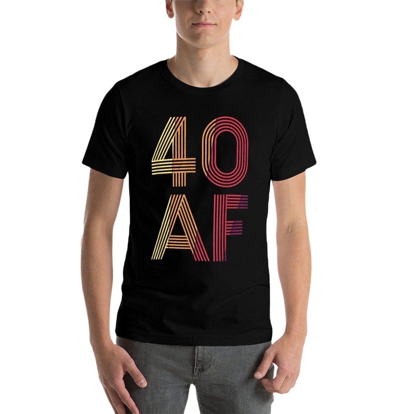 Vintage 40th Birthday - 40 AF Breathable T-Shirt