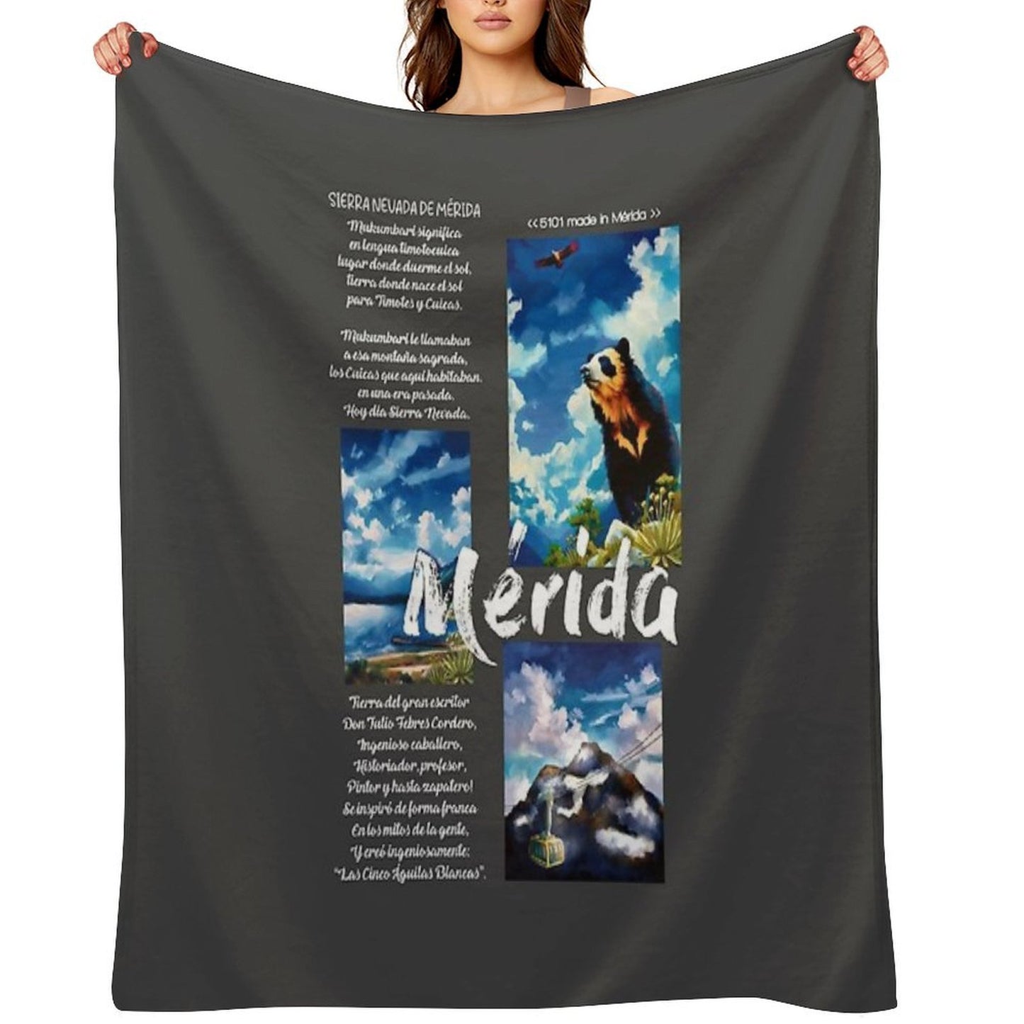 Mérida, Venezuela – Andean Beauty in Three Moments Anti-pilling Throw Blanket