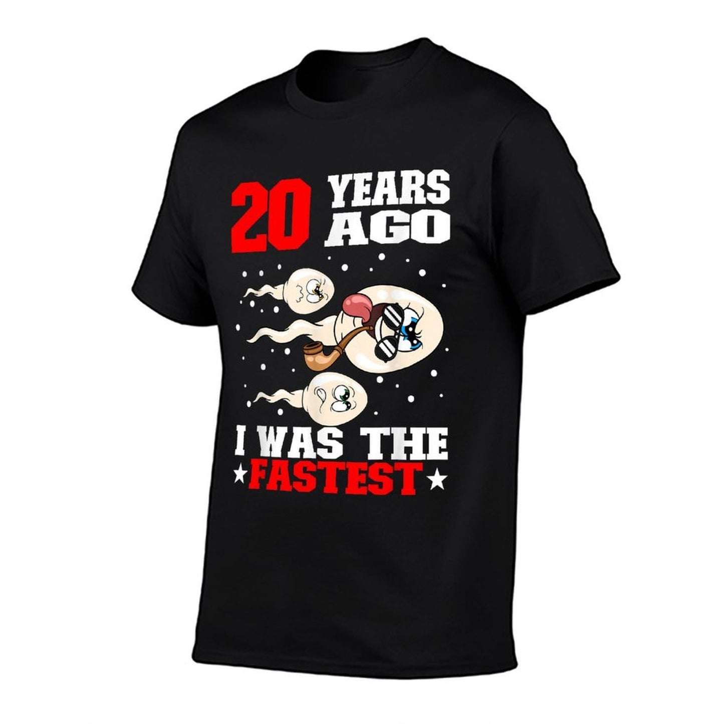 20 Years Ago I Was The Fastest Sperm 20th Birthday Graphic-printed T-Shirt