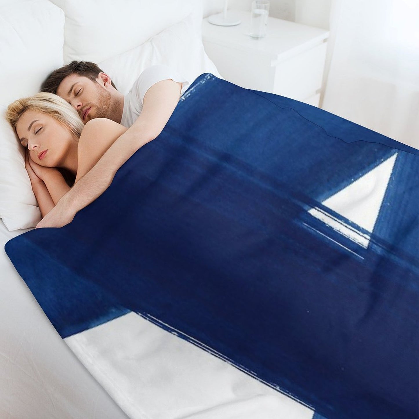 Abstract Brushstrokes No. 3 Eco-conscious Throw Blanket