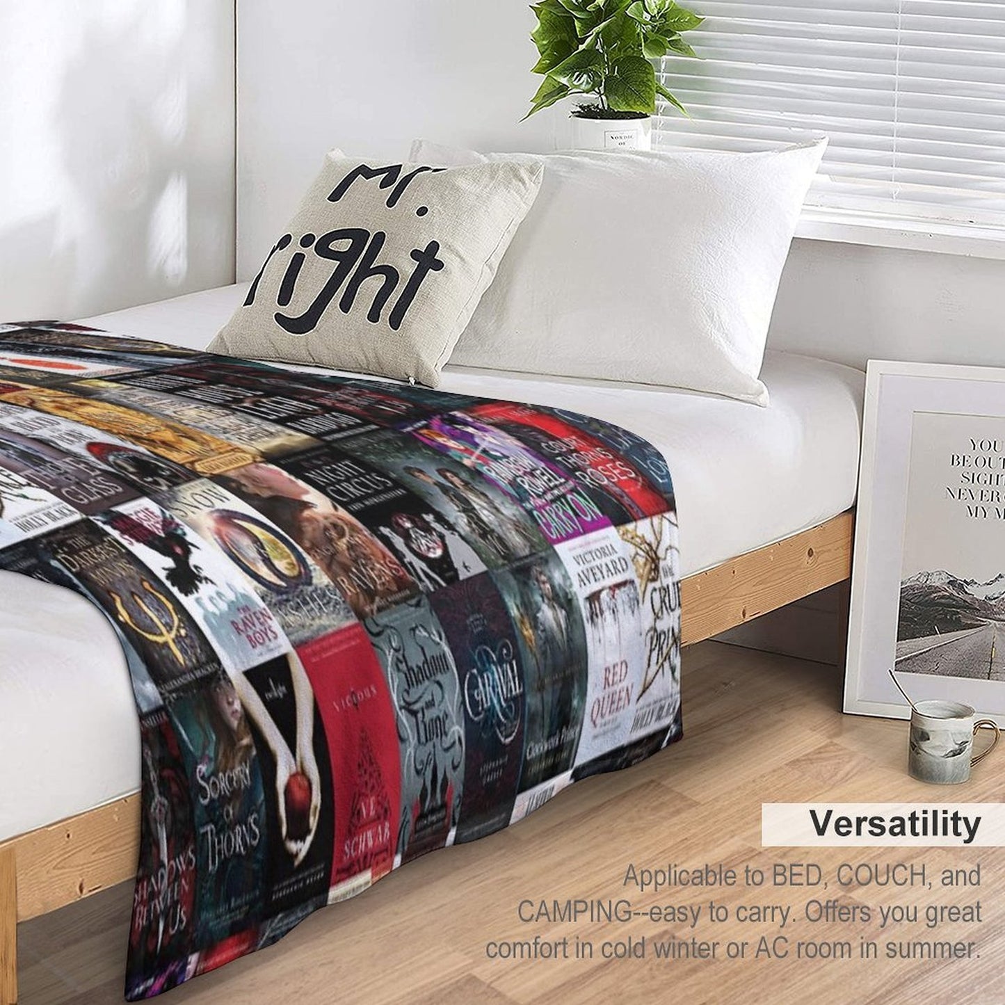 YA Young Adult Fantasy Books Blanket Custom Version 2 Multi-functional Throw Blanket