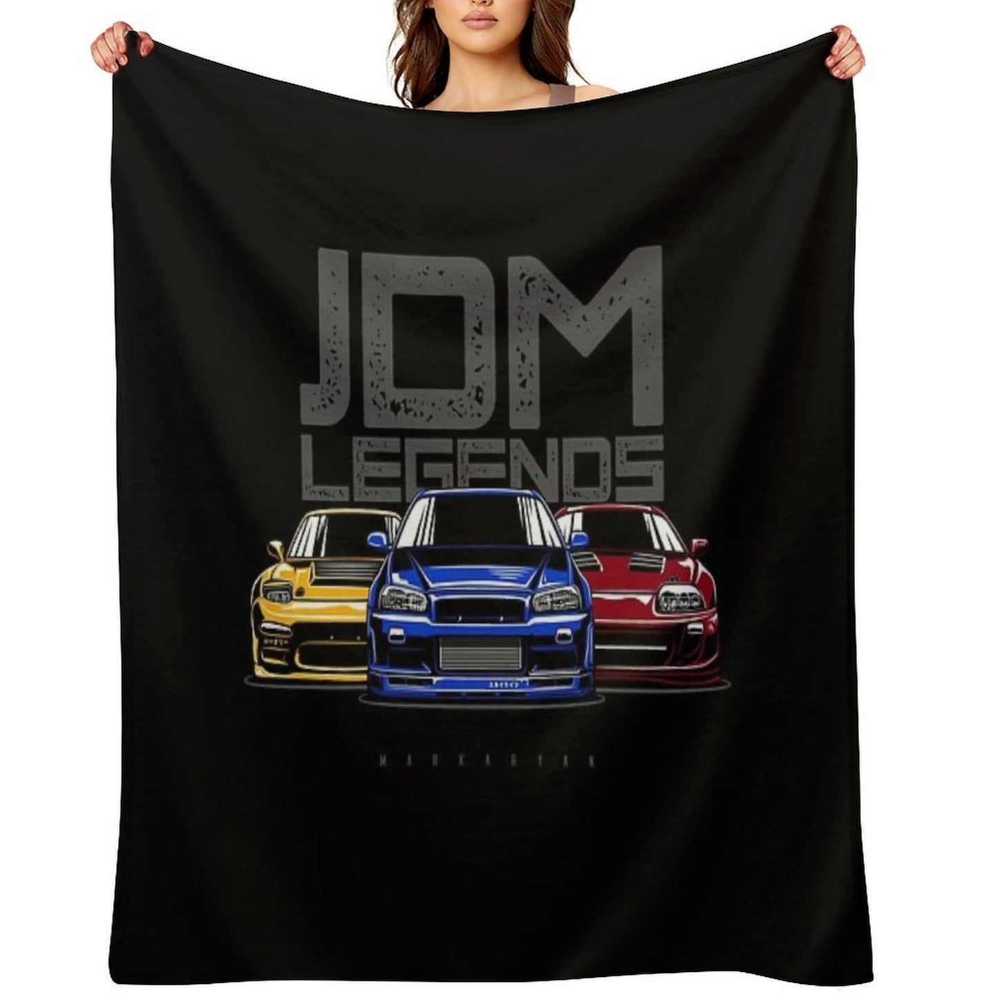 JDM Legend Travel-friendly Throw Blanket