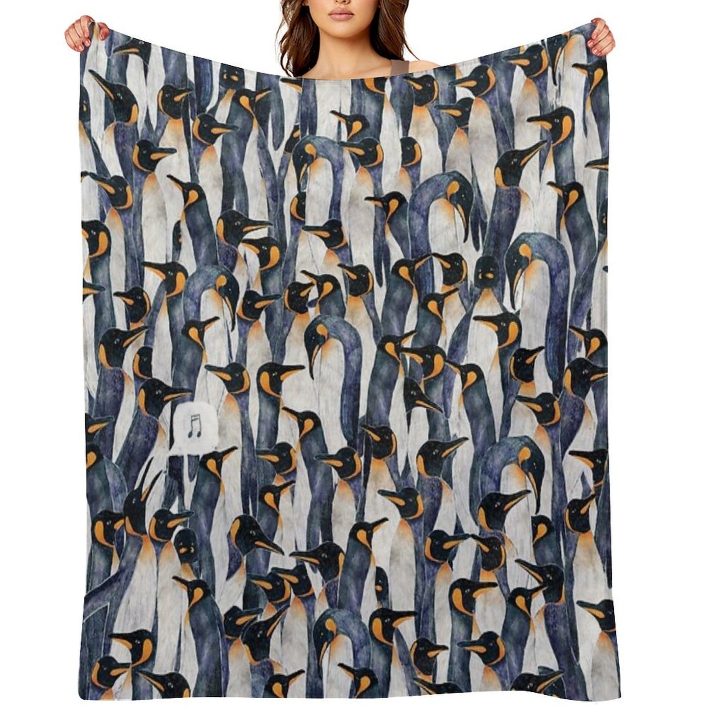 Singing Penguin Durable Throw Blanket