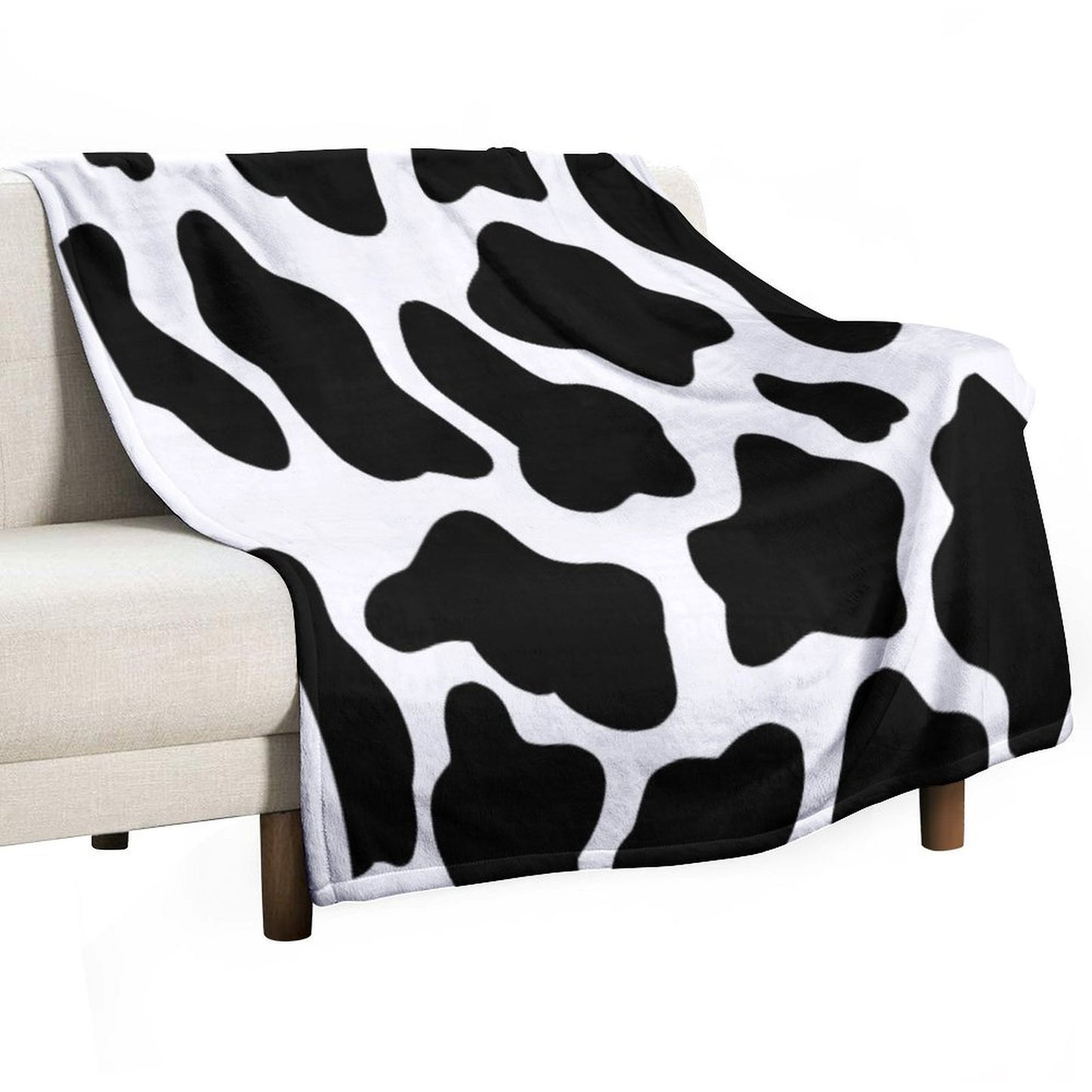 Cow Patterned Pillow , Duvet Cover And Throw Blanket Cute And Aesthetic Quick-dry Throw Blanket