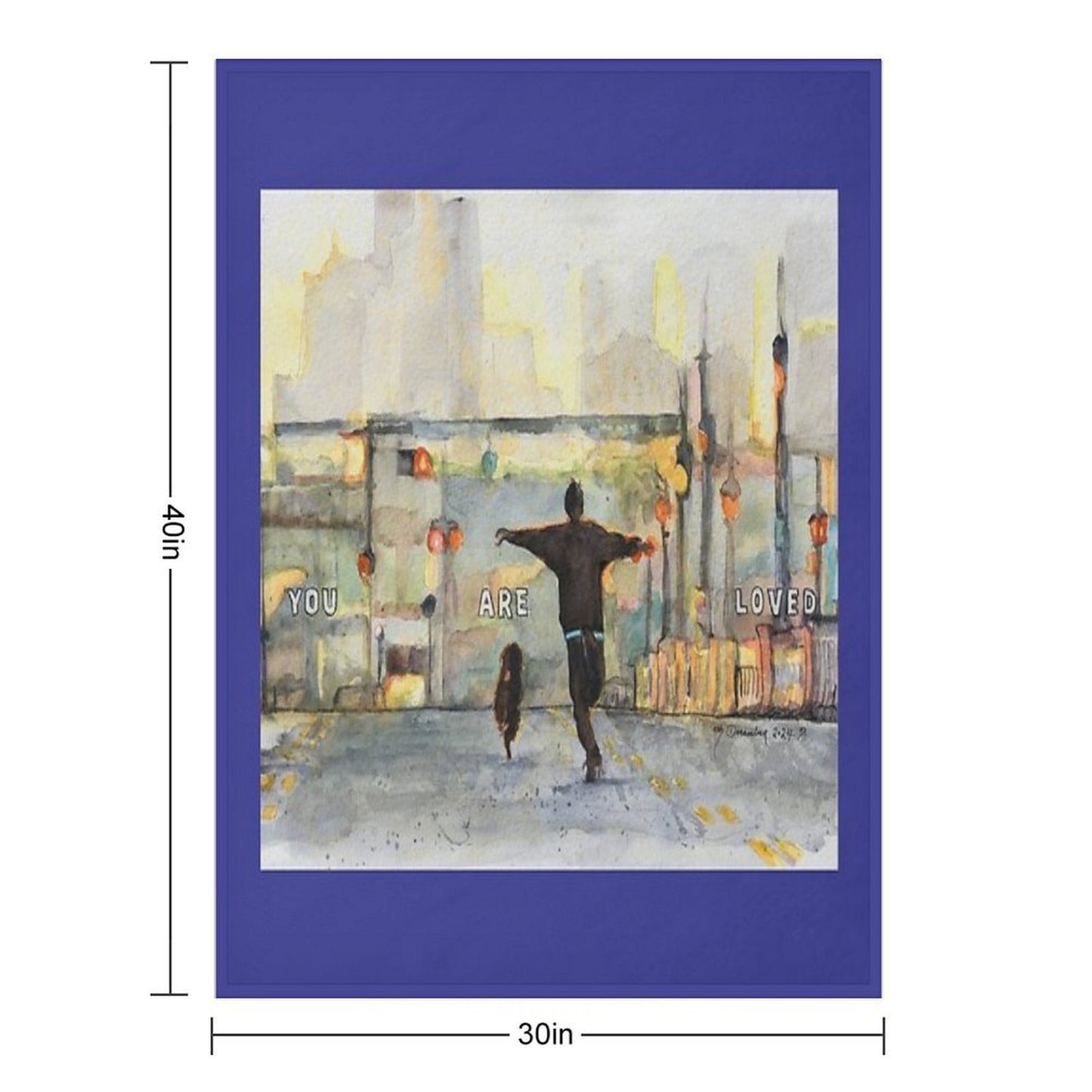 You Are Loved Multi-functional Throw Blanket