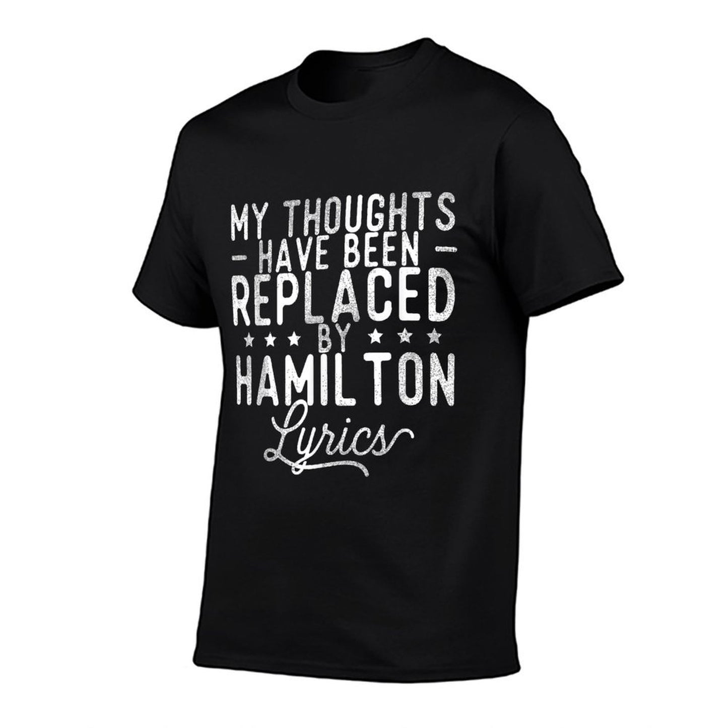 My Thoughts Have Been Replaced By Lyrics - Theatre Musical Heathered Texture T-Shirt
