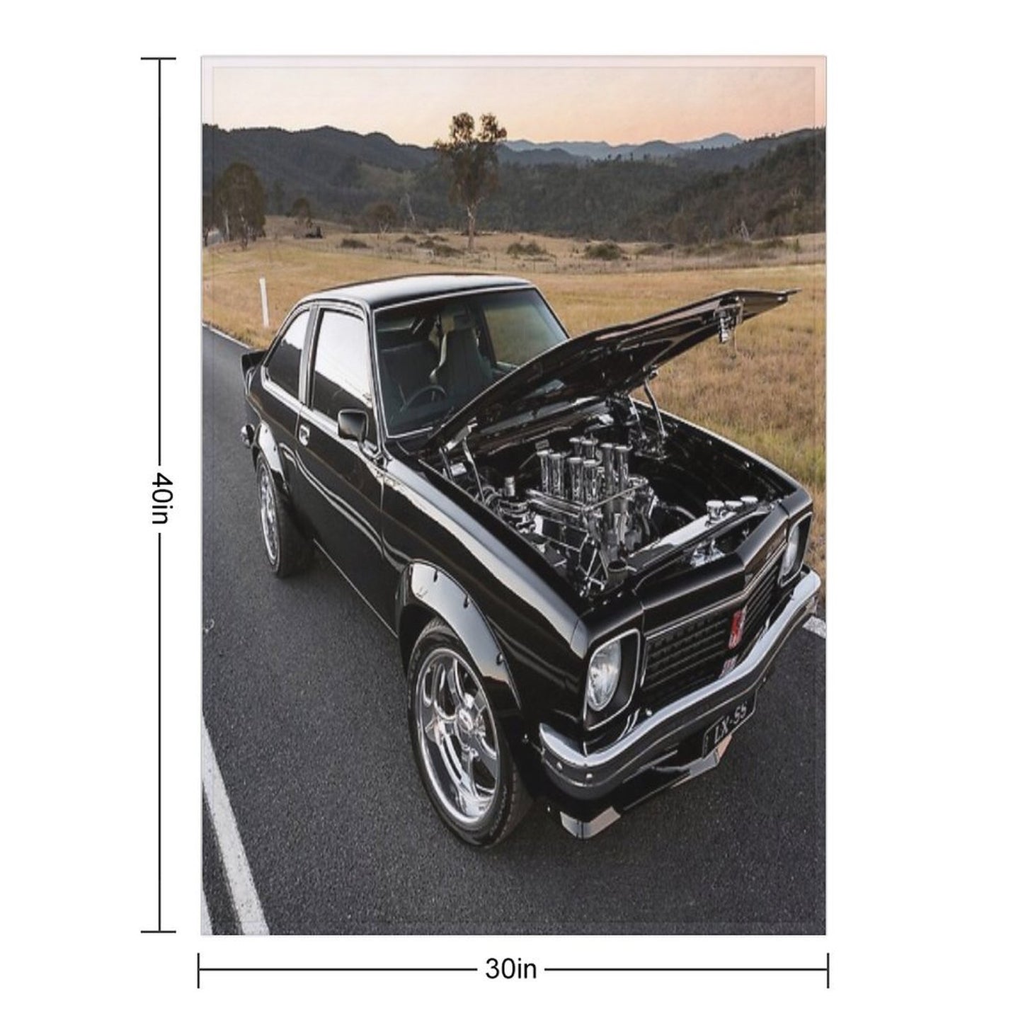 Stephen Barrie's Holden LX Torana All-season Throw Blanket