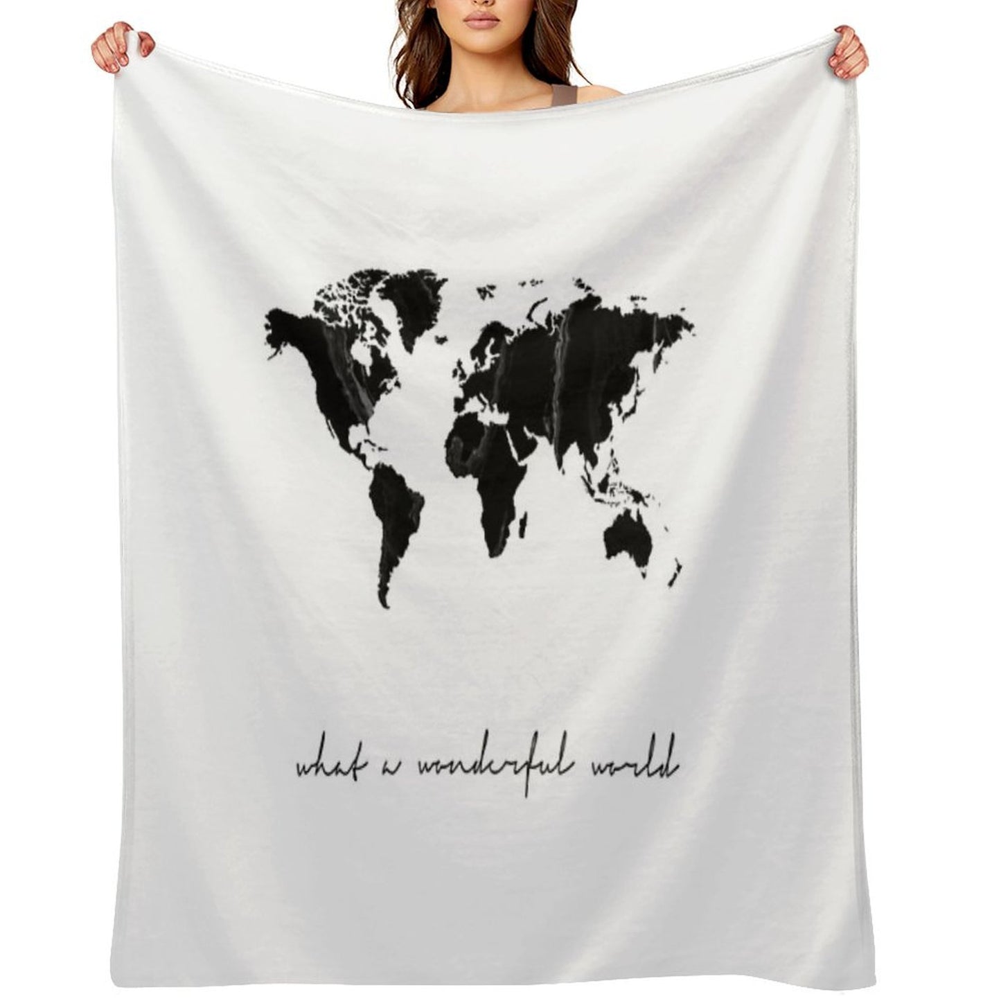 World Map Print, Scandinavian, Nordic, Marble, Fashion Print, Scandinavian Art, Modern Art, Wall Art, Print, Minimalistic, Moder Versatility Throw Blanket