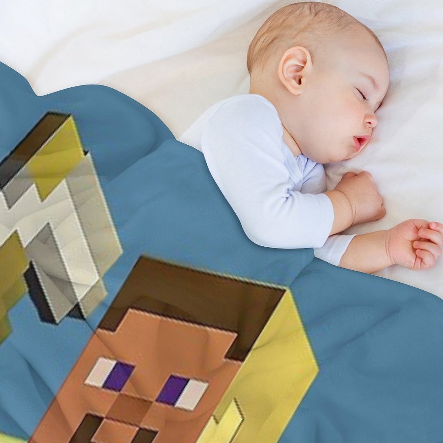 Minecraft Video Game Steve Shrink-resistant Throw Blanket