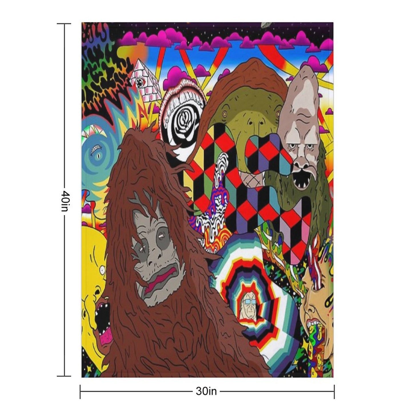The Big Lez Show Wall Art Comfort Throw Blanket
