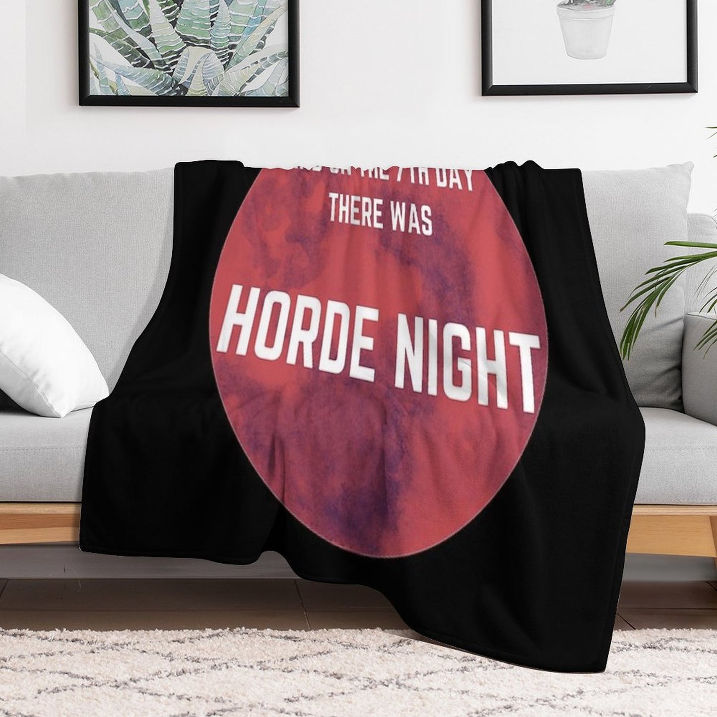 Zombie 7 Days to Die Funny Gamer Horde Night Travel-friendly Throw Blanket
