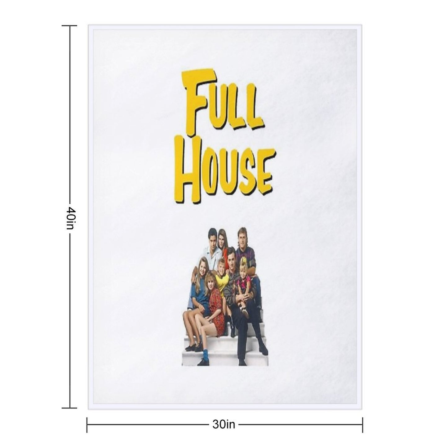Full House (Sticker 2 Pack) Durable Throw Blanket