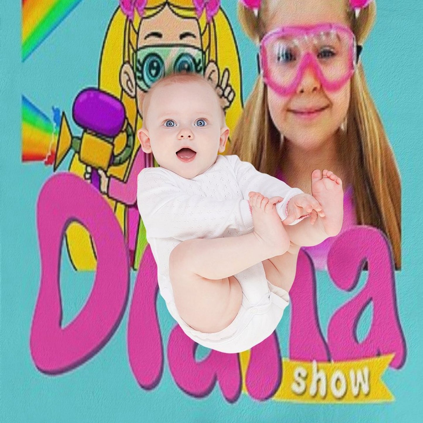 The Kids Diana And Roma Show Wrinkle-free Throw Blanket