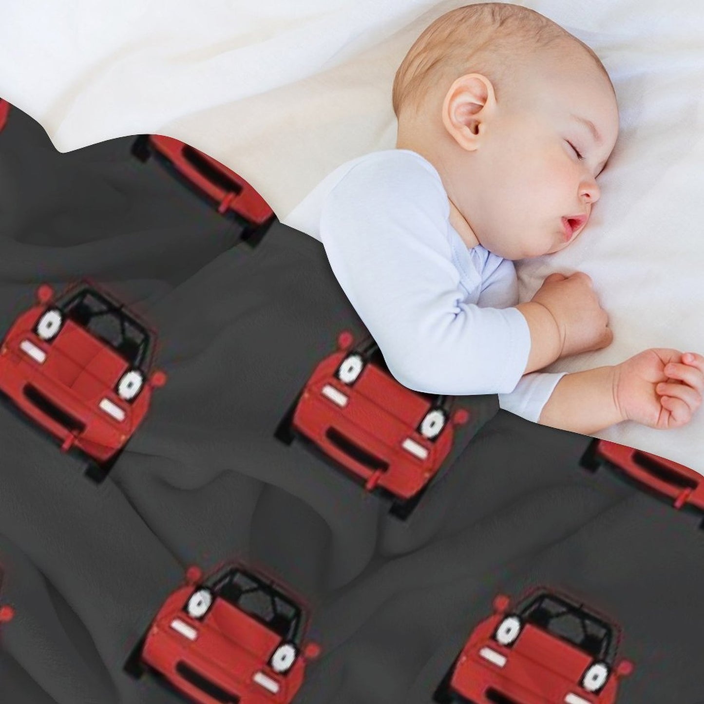 Miata Racecar Machine-washable Throw Blanket