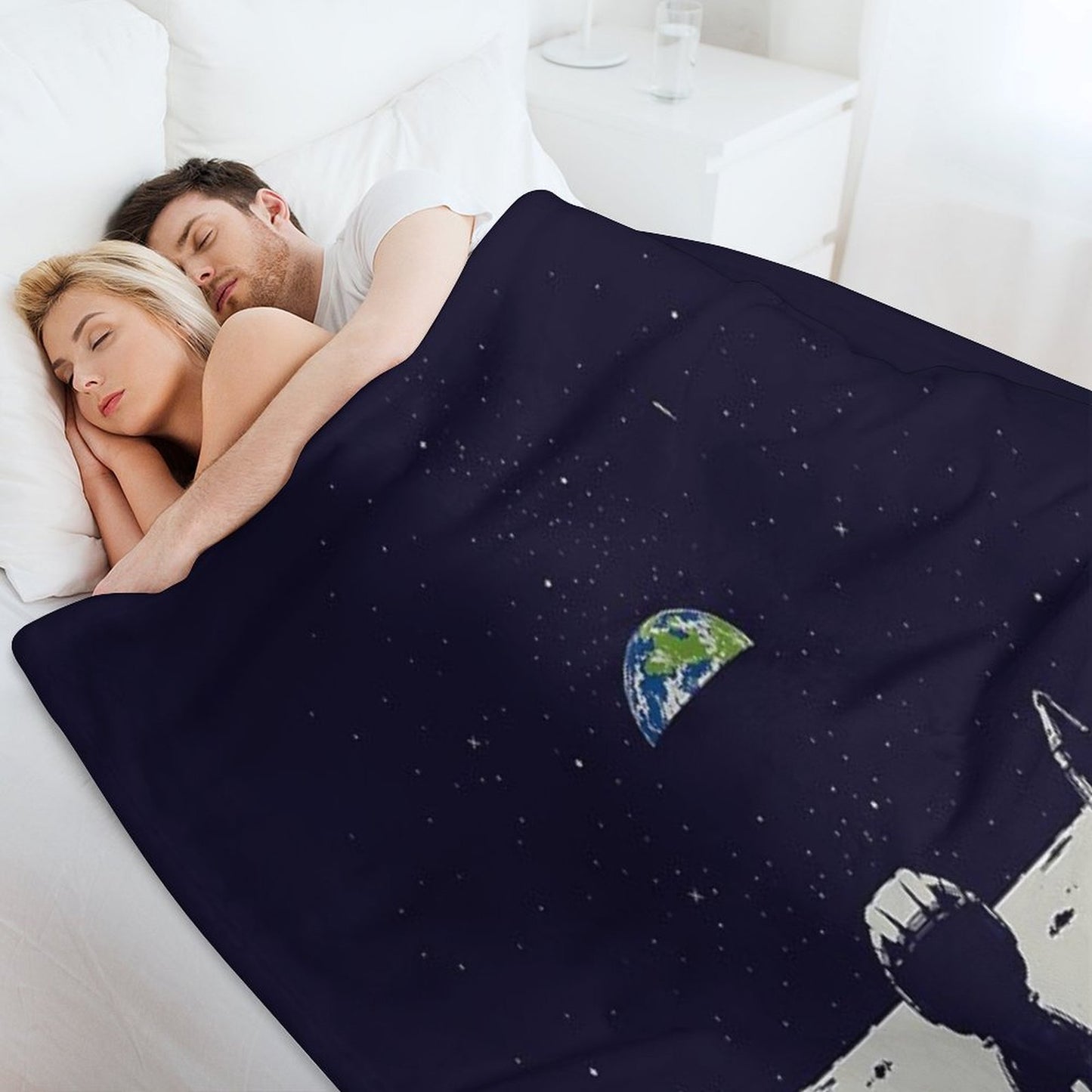 Lonely Space Wrinkle-free Throw Blanket