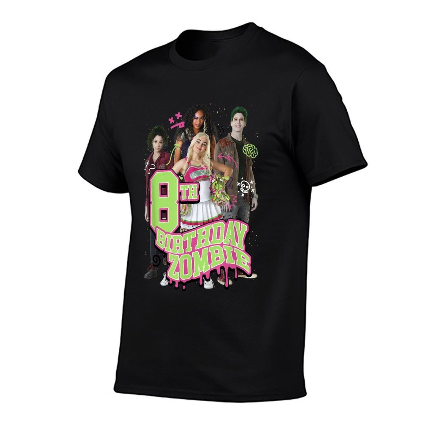 Disney Zombies 8th Birthday Zombie Group Poster Quick-drying T-Shirt