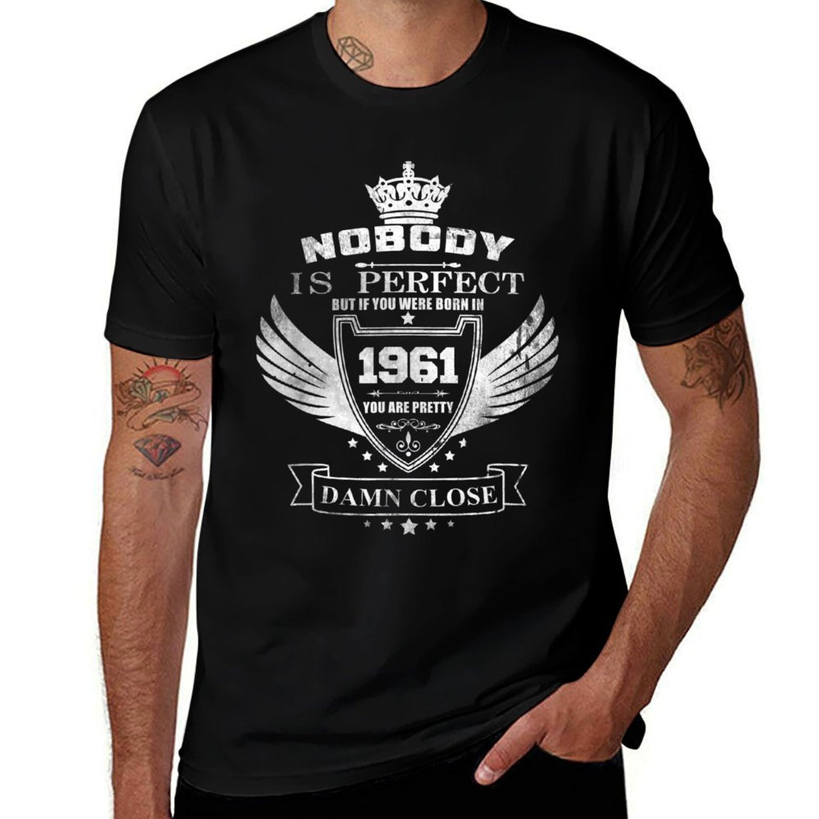 Nobody Is Perfect 1961 60th Birthday Comfortable T-Shirt