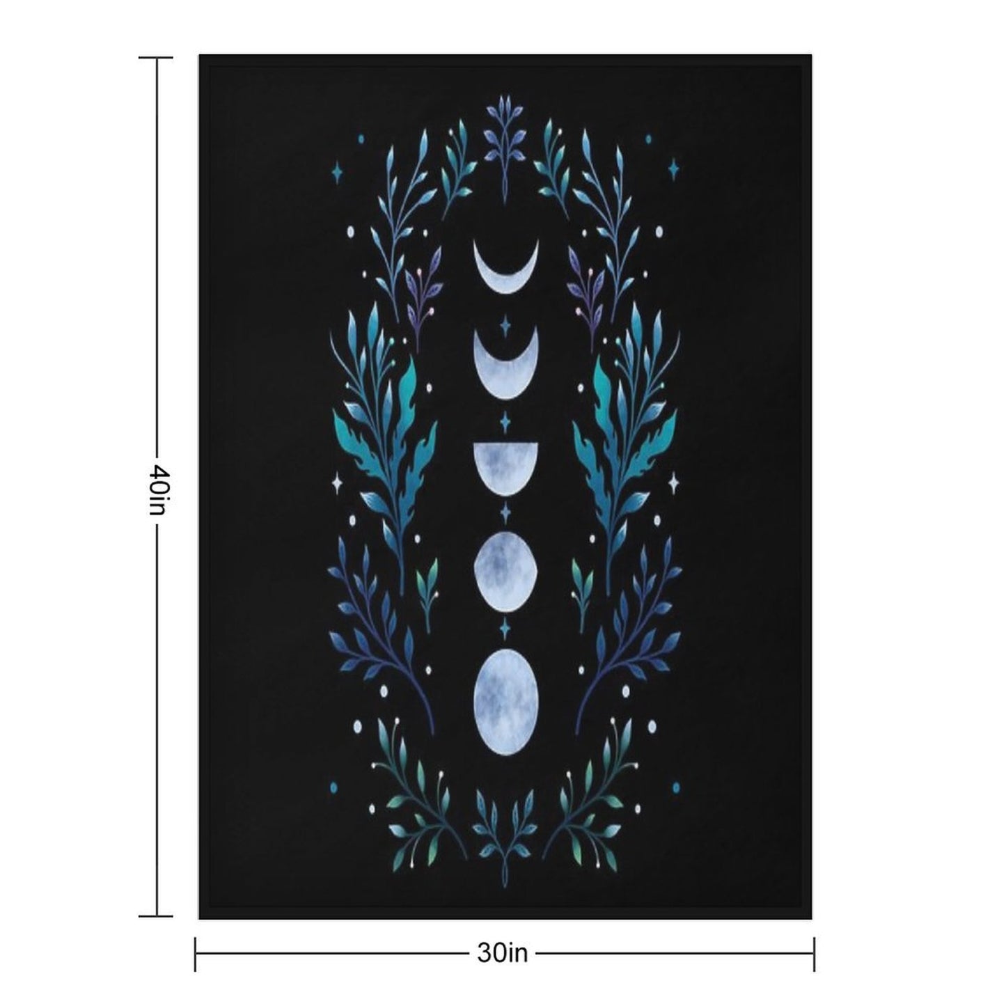 Moonlit Garden Compact Throw Blanket