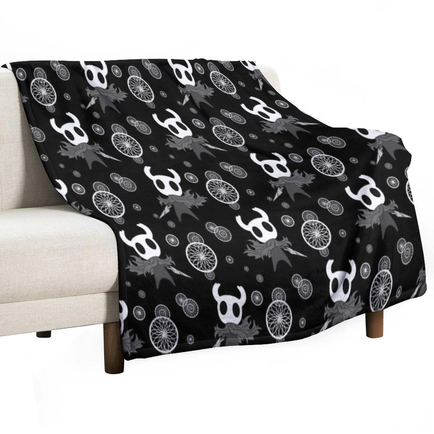 Hollow Knight Pattern All-season Throw Blanket