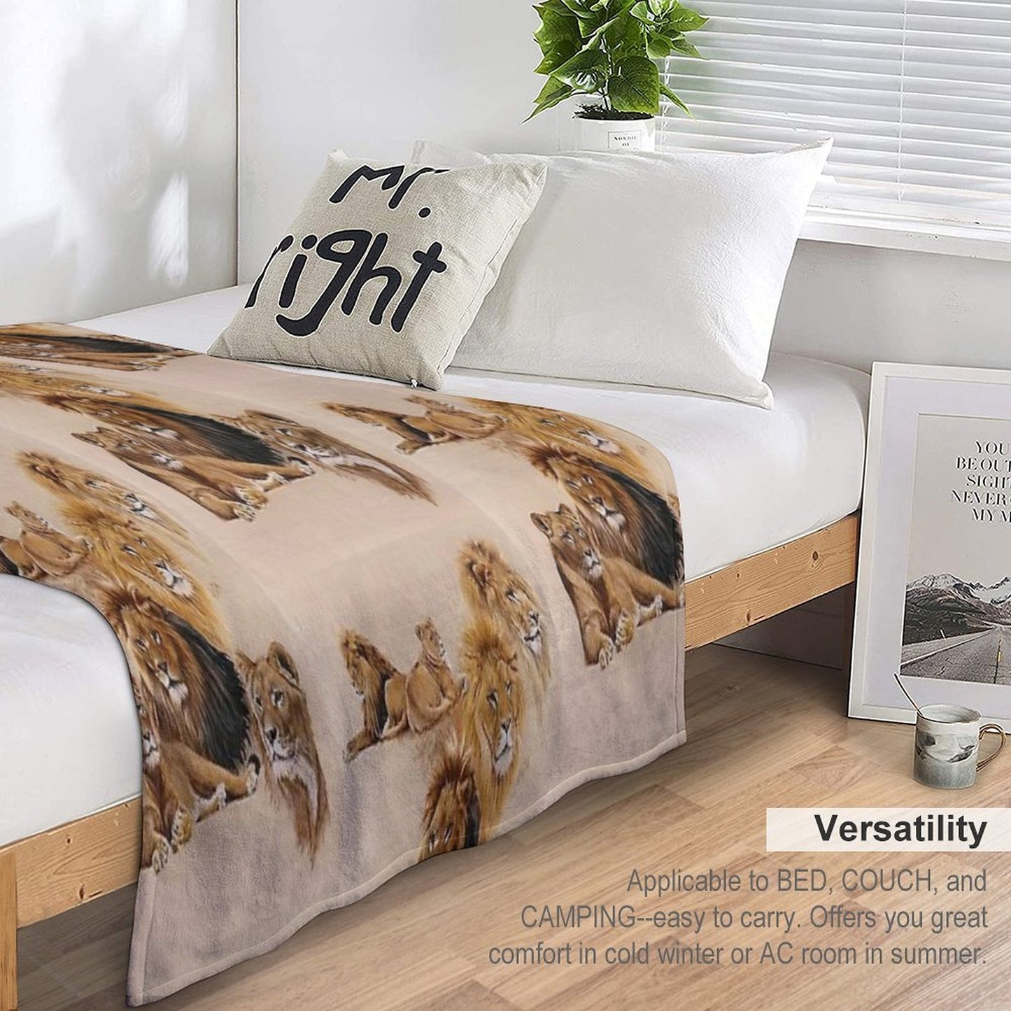 Golden Days Shrink-resistant Throw Blanket
