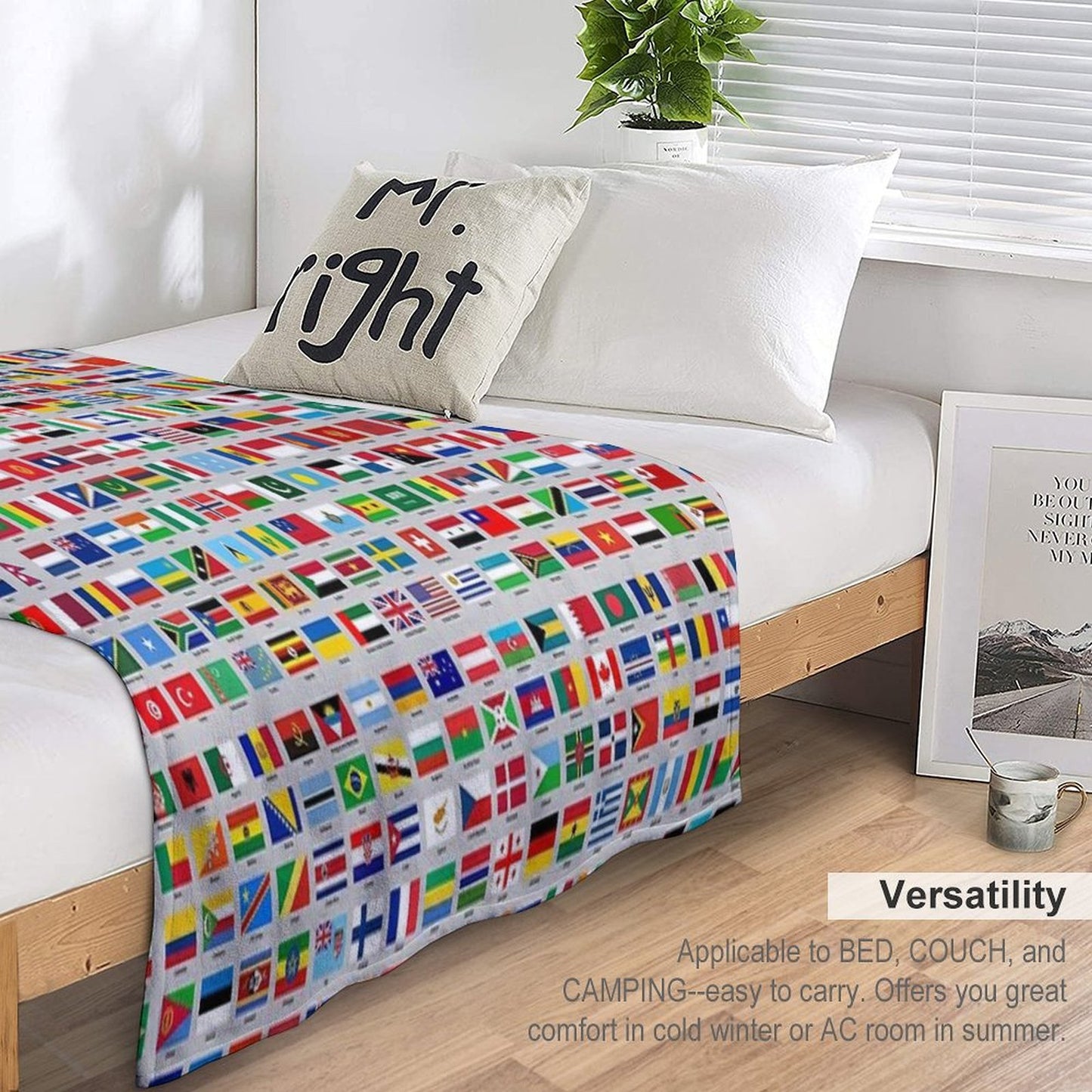 All of The Current World Flags Every Nation Multi-functional Throw Blanket