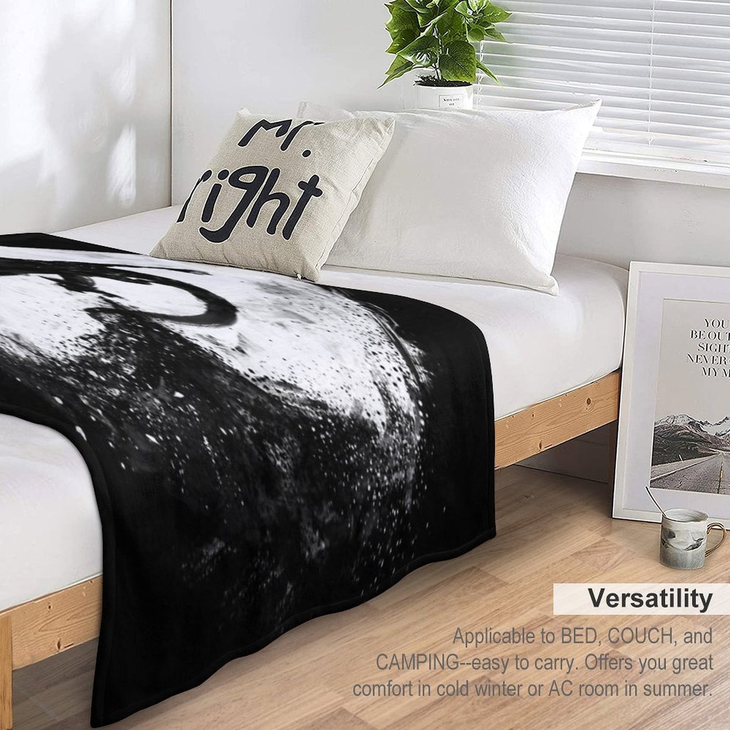 Midnight Desolation Easy Care Throw Blanket