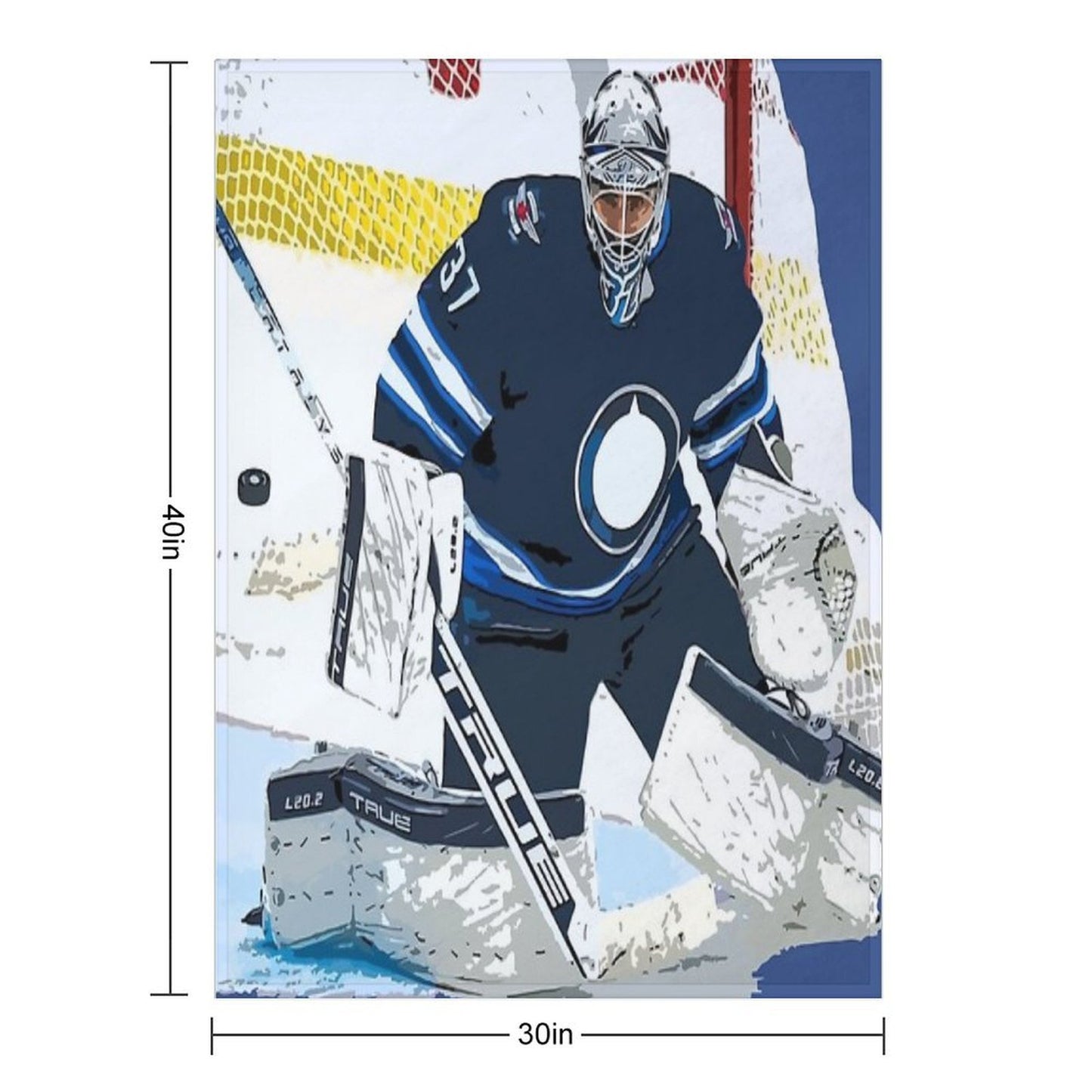 Connor Hellebuyck Versatility Throw Blanket