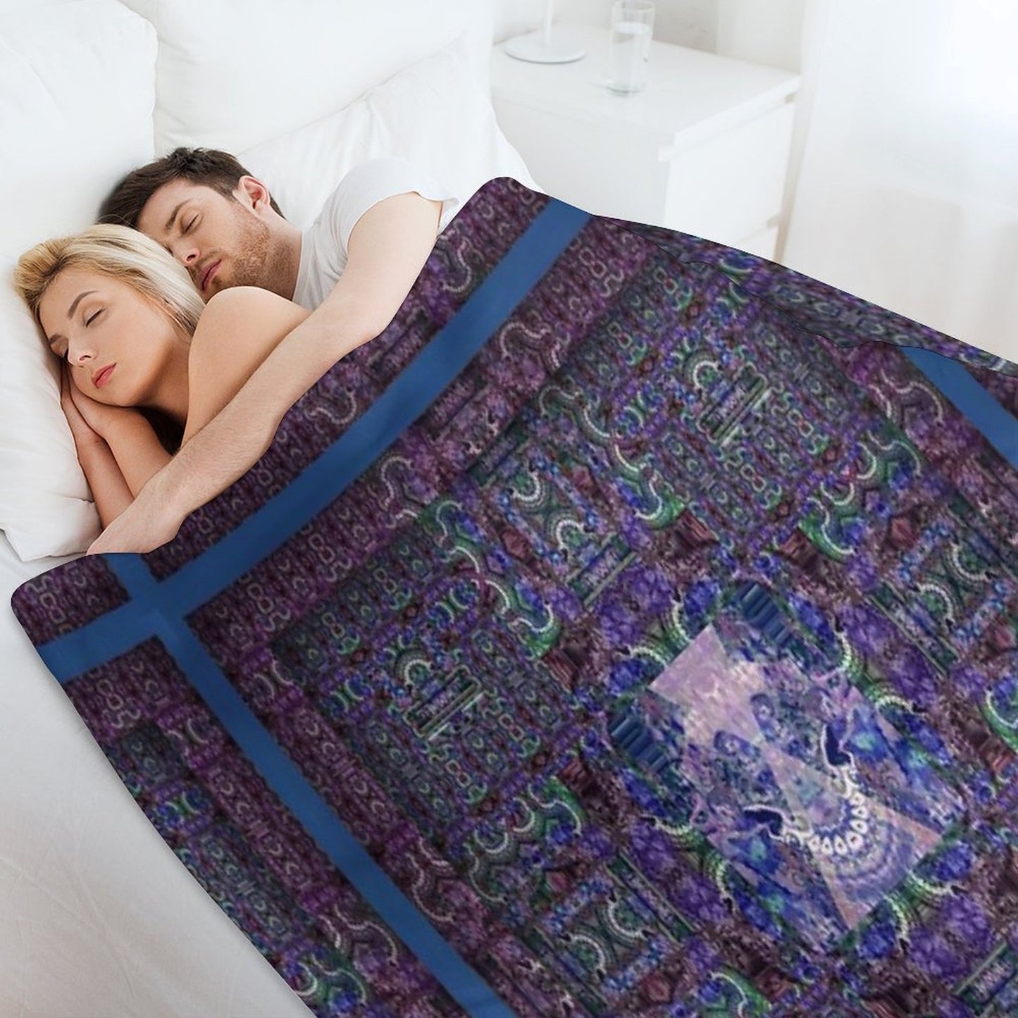 Kooky Mandala Plush Throw Blanket