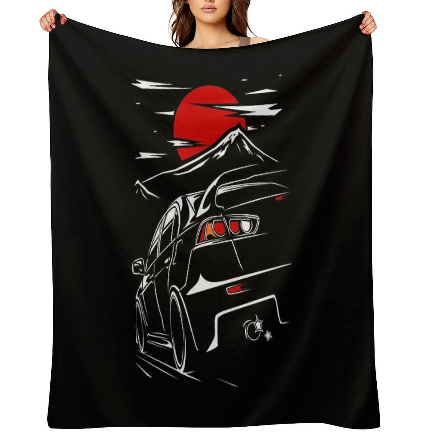 Mitsubishi Lancer Evo X Compact Throw Blanket