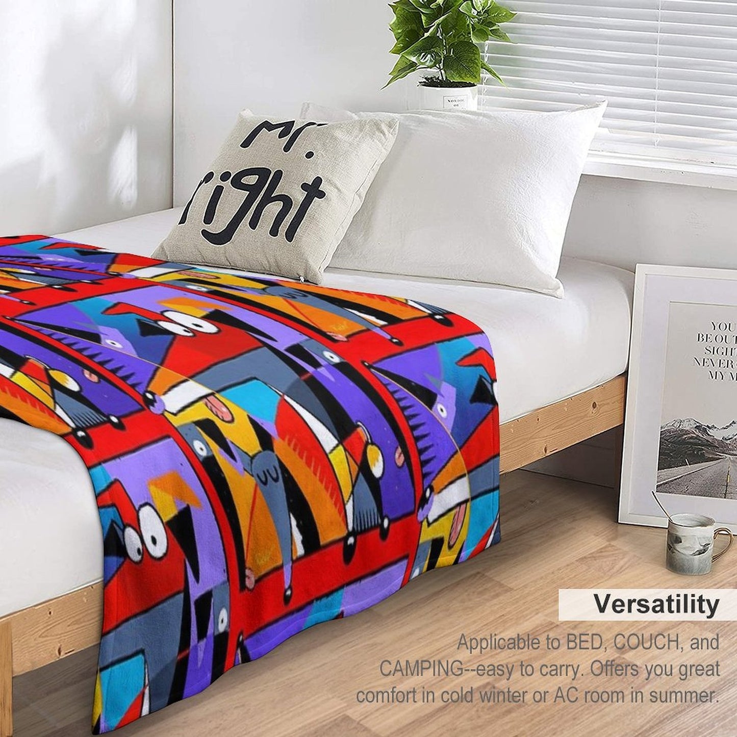 Derpism Travel-friendly Throw Blanket
