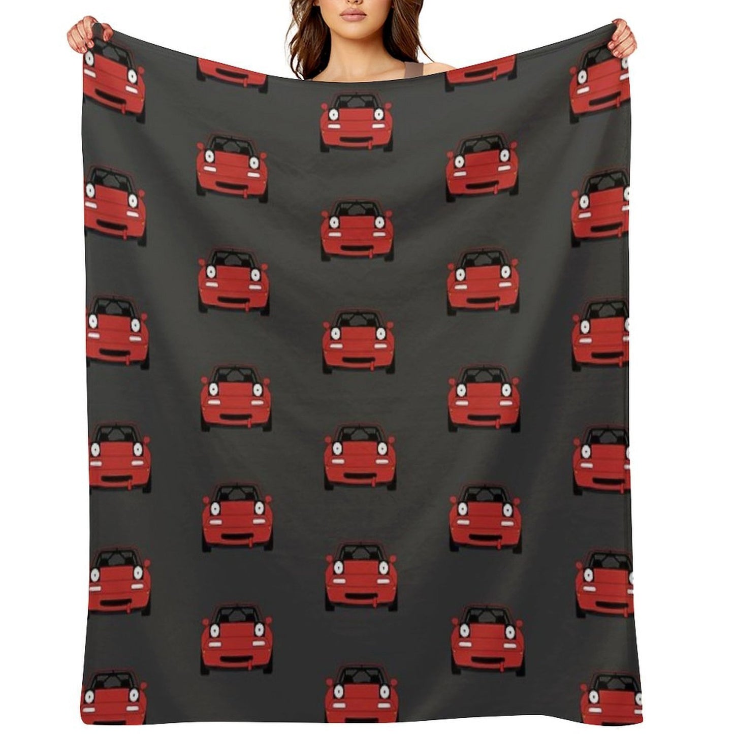 Miata Racecar Machine-washable Throw Blanket