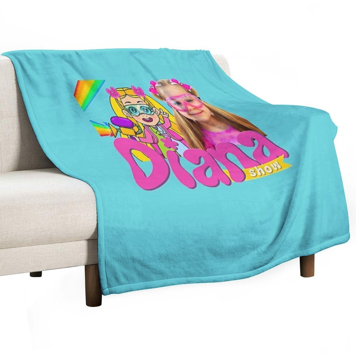 The Kids Diana And Roma Show Wrinkle-free Throw Blanket
