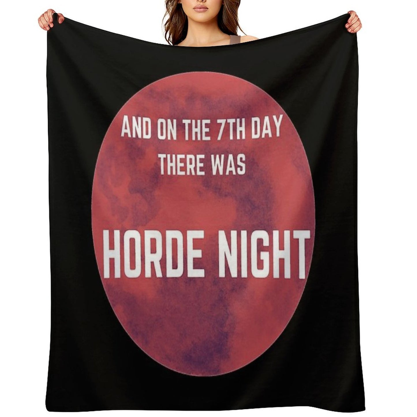 Zombie 7 Days to Die Funny Gamer Horde Night Travel-friendly Throw Blanket