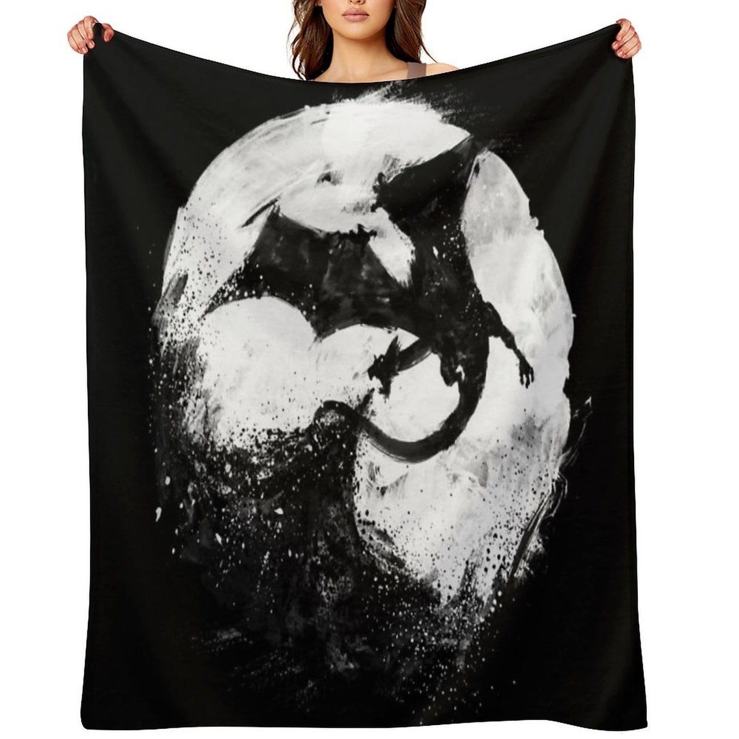 Midnight Desolation Easy Care Throw Blanket