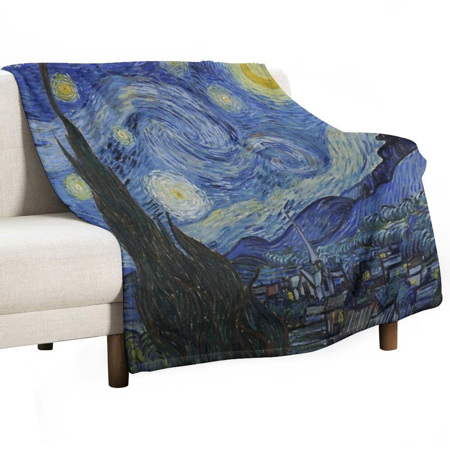 Starry Night (Vincent Van Gogh) Comfort Throw Blanket