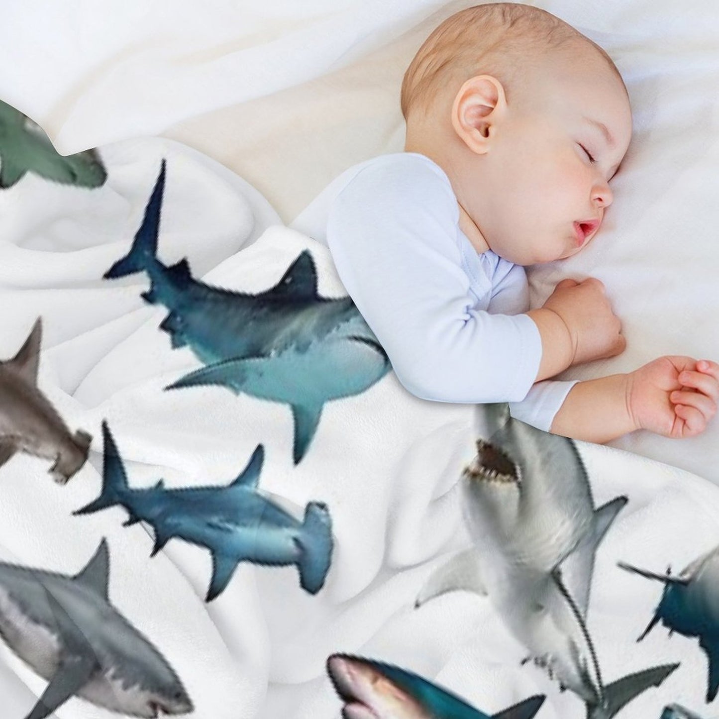 Sharks Easy Care Throw Blanket