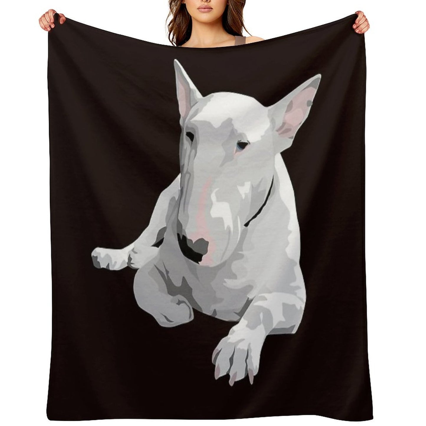 English Bull Terrier All-season Throw Blanket